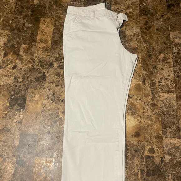 SONOMA Straight Mid Rise‎ Pants Jeans Light Khaki Womens Sz 16 short - Picture 2 of 4